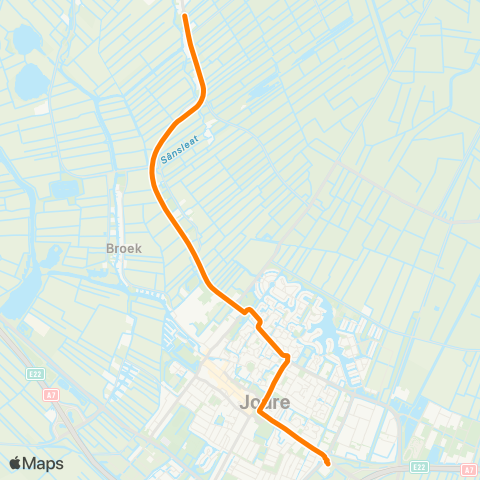 Qbuzz Akmarijp - Joure Busstation map