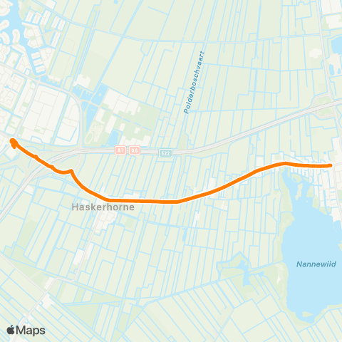 Qbuzz Oudehaske - Joure Busstation map