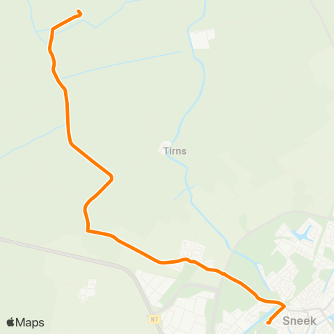 Qbuzz Hidaard - Sneek Busstation map