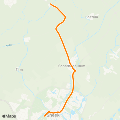 Qbuzz Rien - Sneek Busstation map