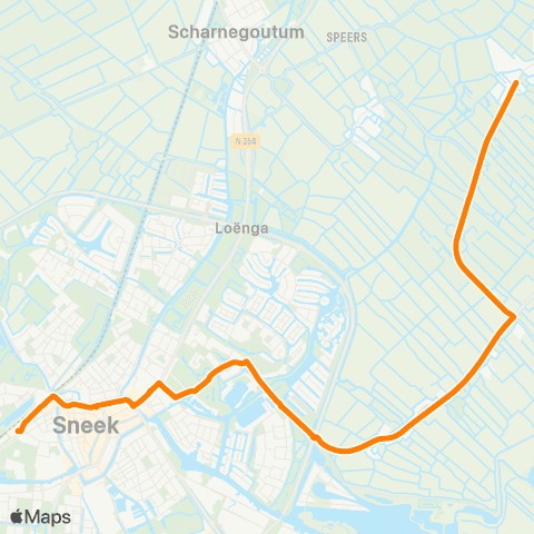 Qbuzz Gauw - Sneek Busstation map