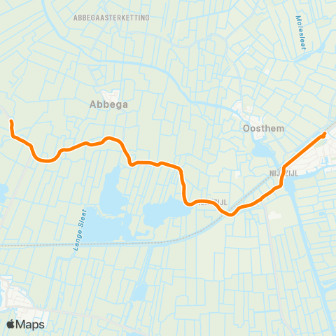 Qbuzz Westhem - IJlst Station map