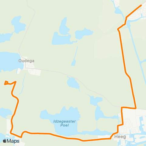 Qbuzz Idzega - IJlst Station map