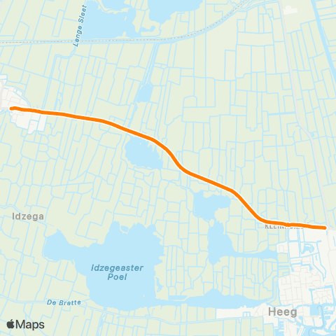 Qbuzz Oudega - Heeg Centrum map
