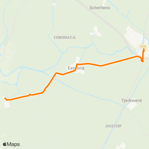 Qbuzz Idsegahuizum - Bolsward Busstation map