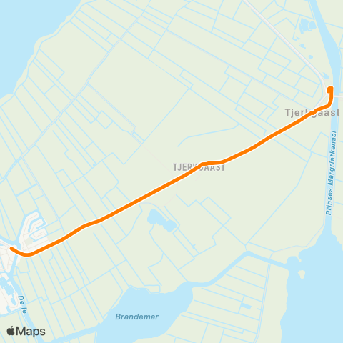 Qbuzz Sloten - Spannenburg map