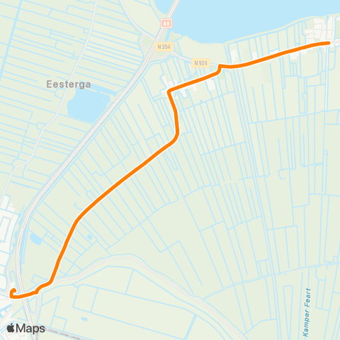 Qbuzz Oosterzee - Lemmer Busstation map