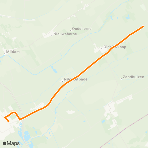 Qbuzz Nijeberkoop - Wolvega Station map