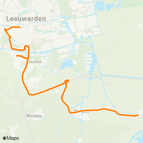 Qbuzz Leeuwarden Station - Warten map