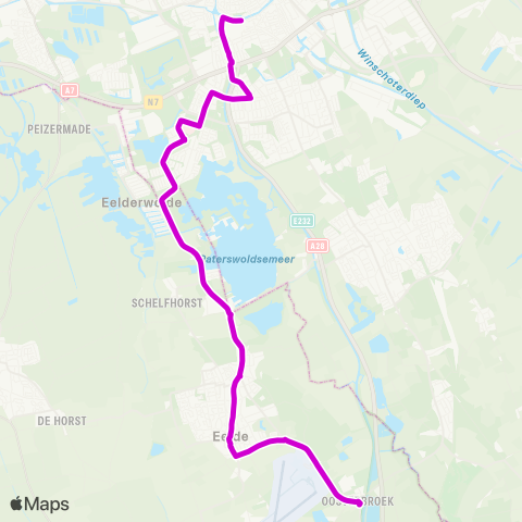 Qbuzz Zernike - HS - Martini - Eelde map