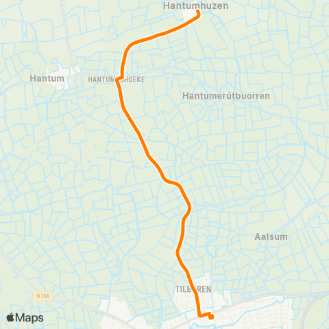 Qbuzz Hantumhuzen - Dokkum Busstation map