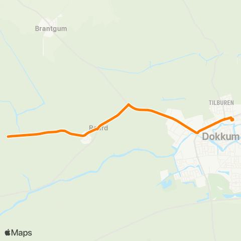 Qbuzz Lichtaard - Dokkum Busstation map