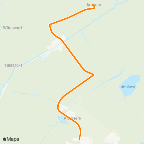 Qbuzz Jannum - Oentsjerk Heemstrastate map