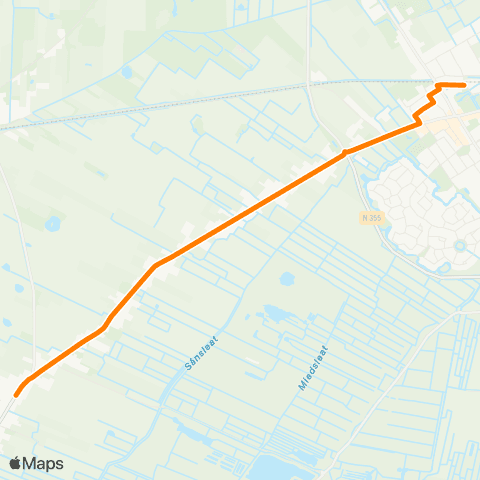 Qbuzz Twijzel - Buitenpost Station map