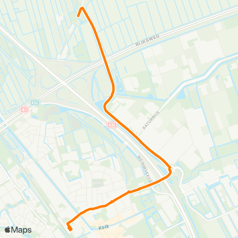 Qbuzz Terband - Heerenveen Busstation map