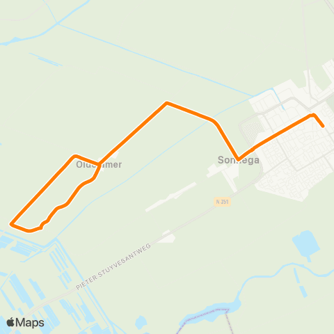 Qbuzz Oldelamer - Wolvega Station map