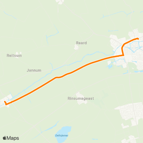 Qbuzz Burdaard - Dokkum Busstation map