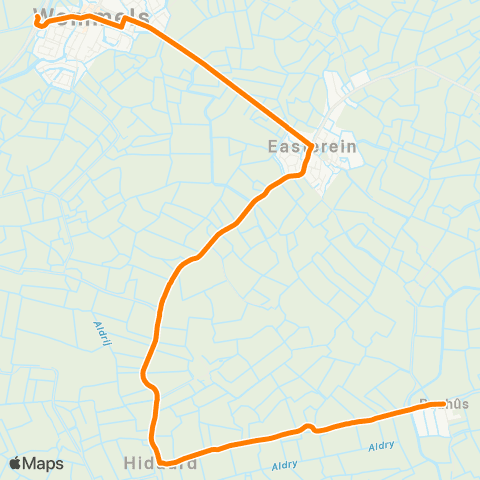 Qbuzz Reahûs - Wommels Provincialeweg map