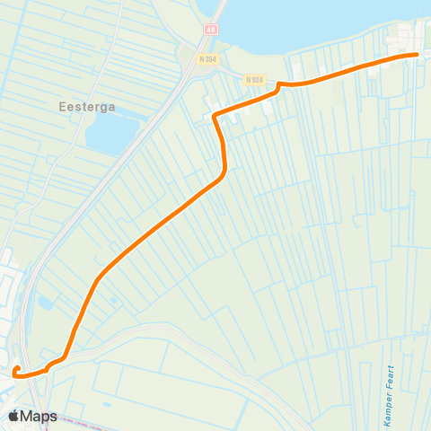 Qbuzz Oosterzee - Lemmer Busstation map