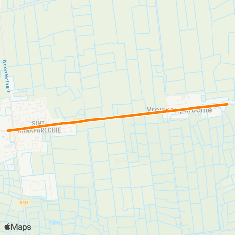 Qbuzz Vrouwenparochie - Sint-Annaparochie Van Harenstr. map