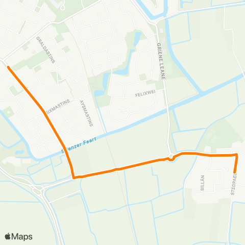 Qbuzz Britsum - Stiens Wythusterwei map