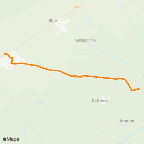 Qbuzz Lichtaard - Ferwert Provincialeweg map