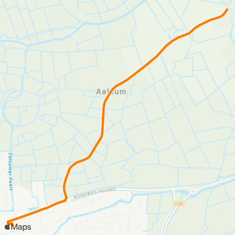 Qbuzz Wetsens - Dokkum Busstation map