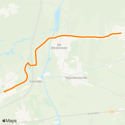 Qbuzz Kollumersweach - Feanwâlden Station map