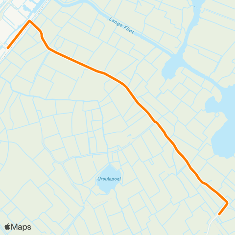 Qbuzz It Heidenskip - Workum Station map
