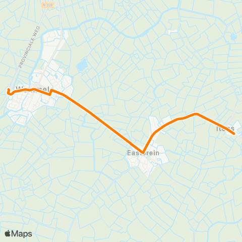 Qbuzz Itens - Wommels Provincialeweg map