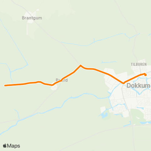 Qbuzz Lichtaard - Dokkum Busstation map
