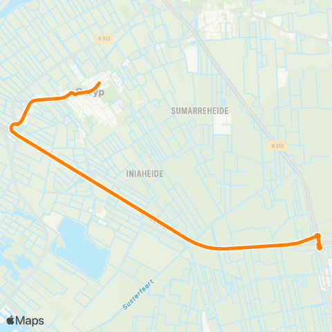 Qbuzz Garyp - Nijega Rijksweg map