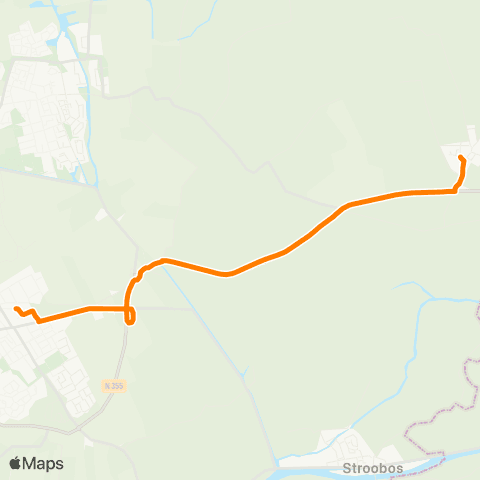 Qbuzz Burum - Buitenpost Station map