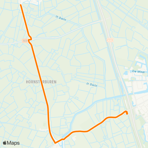 Qbuzz Reduzum - Grou-Jirnsum map