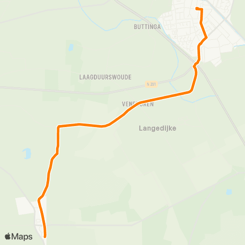Qbuzz Elsloo - Oosterwolde Busstation map