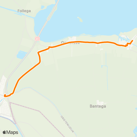 Qbuzz Delfstrahuizen - Lemmer Busstation map