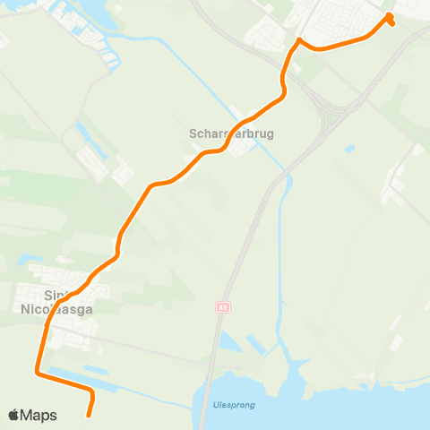 Qbuzz Doniaga - Joure Busstation map