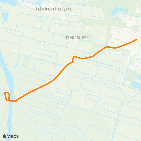 Qbuzz Sint Nicolaasga - Spannenburg map