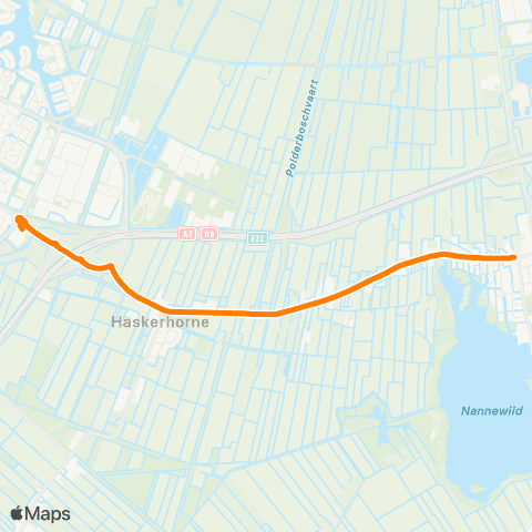 Qbuzz Oudehaske - Joure Busstation map