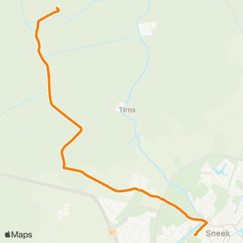 Qbuzz Hidaard - Sneek Busstation map