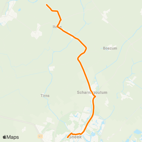 Qbuzz Hinnaard - Sneek Busstation map