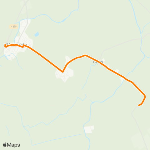 Qbuzz Lytsewierrum - Wommels Provincialeweg map
