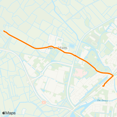 Qbuzz Tjalhuizum - Sneek Busstation map