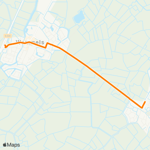 Qbuzz Easterein - Wommels Provincialeweg map