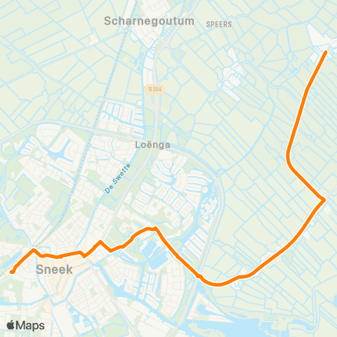 Qbuzz Gauw - Sneek Busstation map