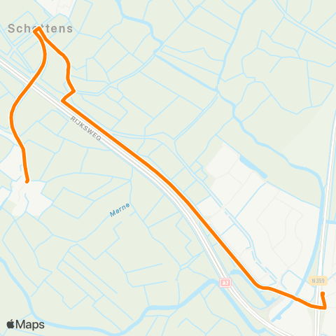 Qbuzz Longerhouw - Bolsward Busstation map