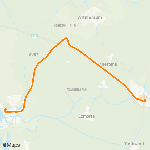 Qbuzz Makkum - Bolsward Busstation map