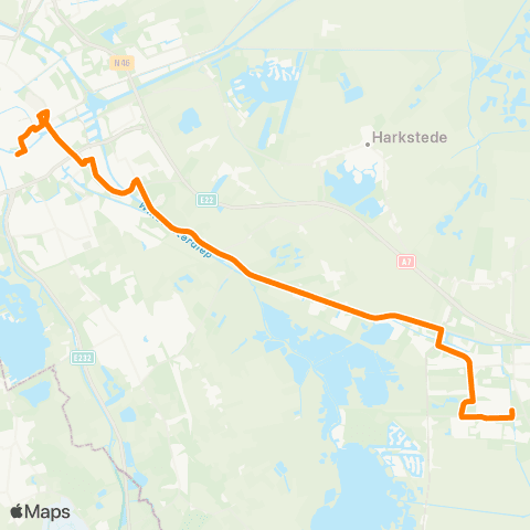 Qbuzz Groningen - Hoogezand map