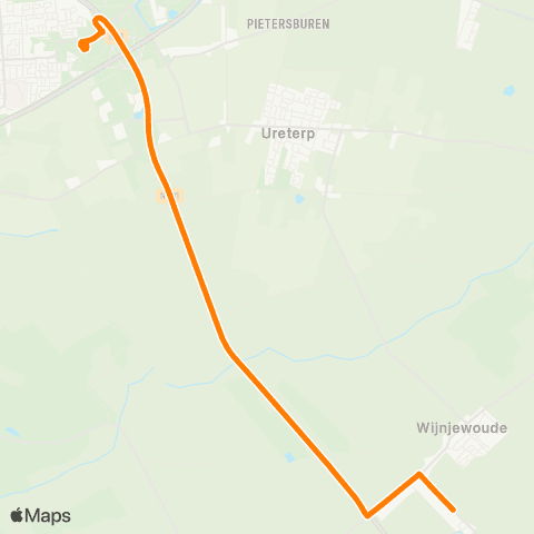 Qbuzz Wijnjewoude - Drachten Transferium Oost map