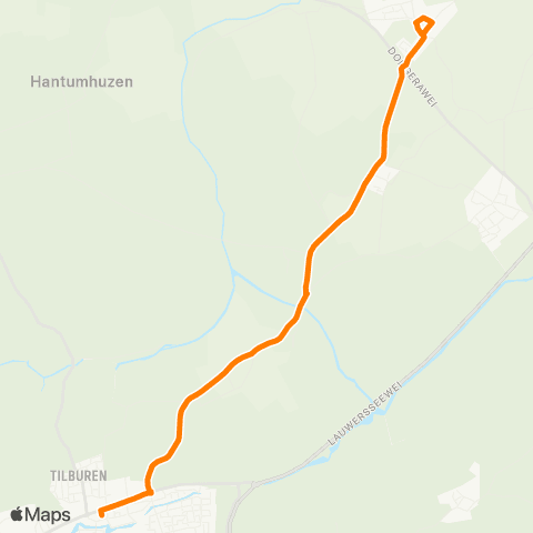 Qbuzz Easternijtsjerk - Dokkum Busstation map